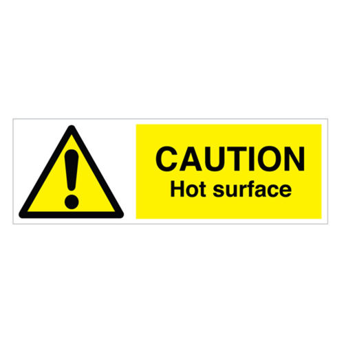 Caution Hot Surface Sign (20332V)